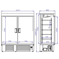 Upright freezer IGLOO OL100.P/M