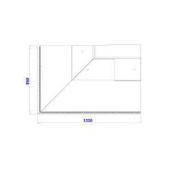Pastry display case IGLOO PRS195-c