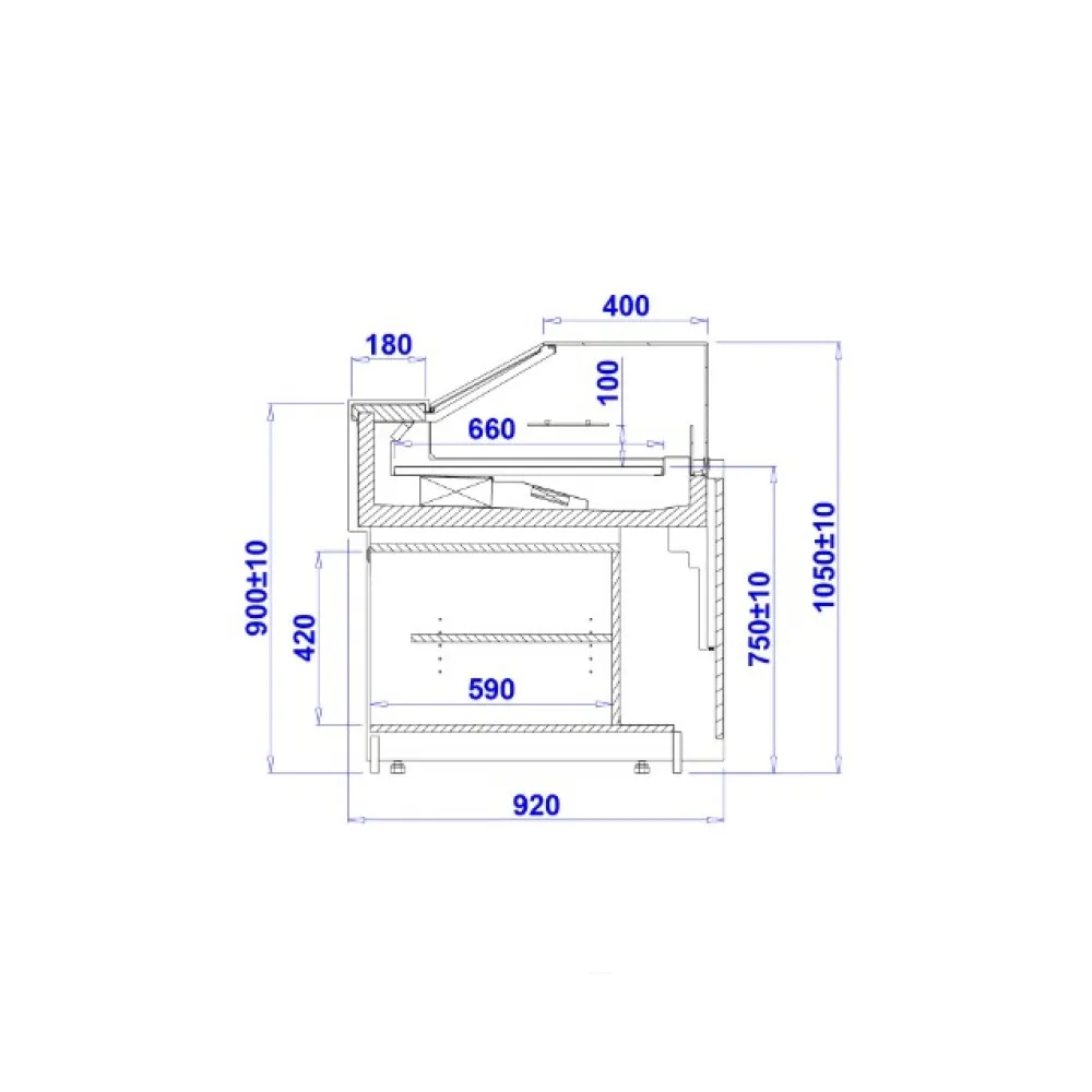 Pastry display case IGLOO PRS130Z-c