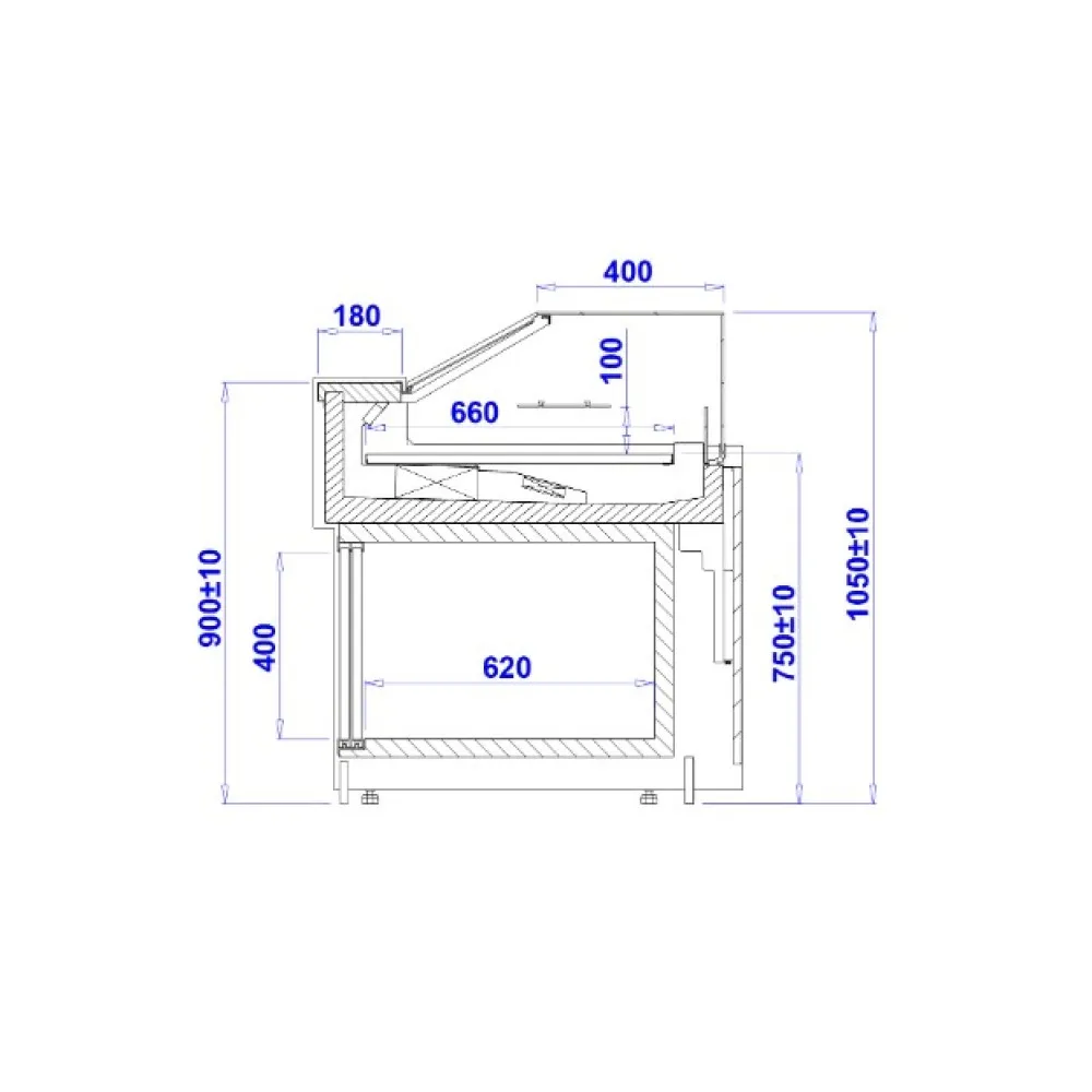 Pastry display case IGLOO PRS130Z-c