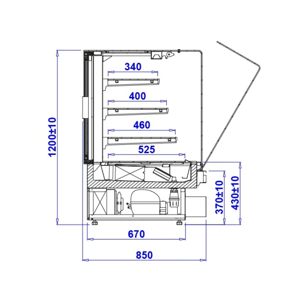 Pastry Display Cabinet IGLOO PSTS90W-c