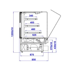Pastry Display Cabinet IGLOO PSTS60W-c