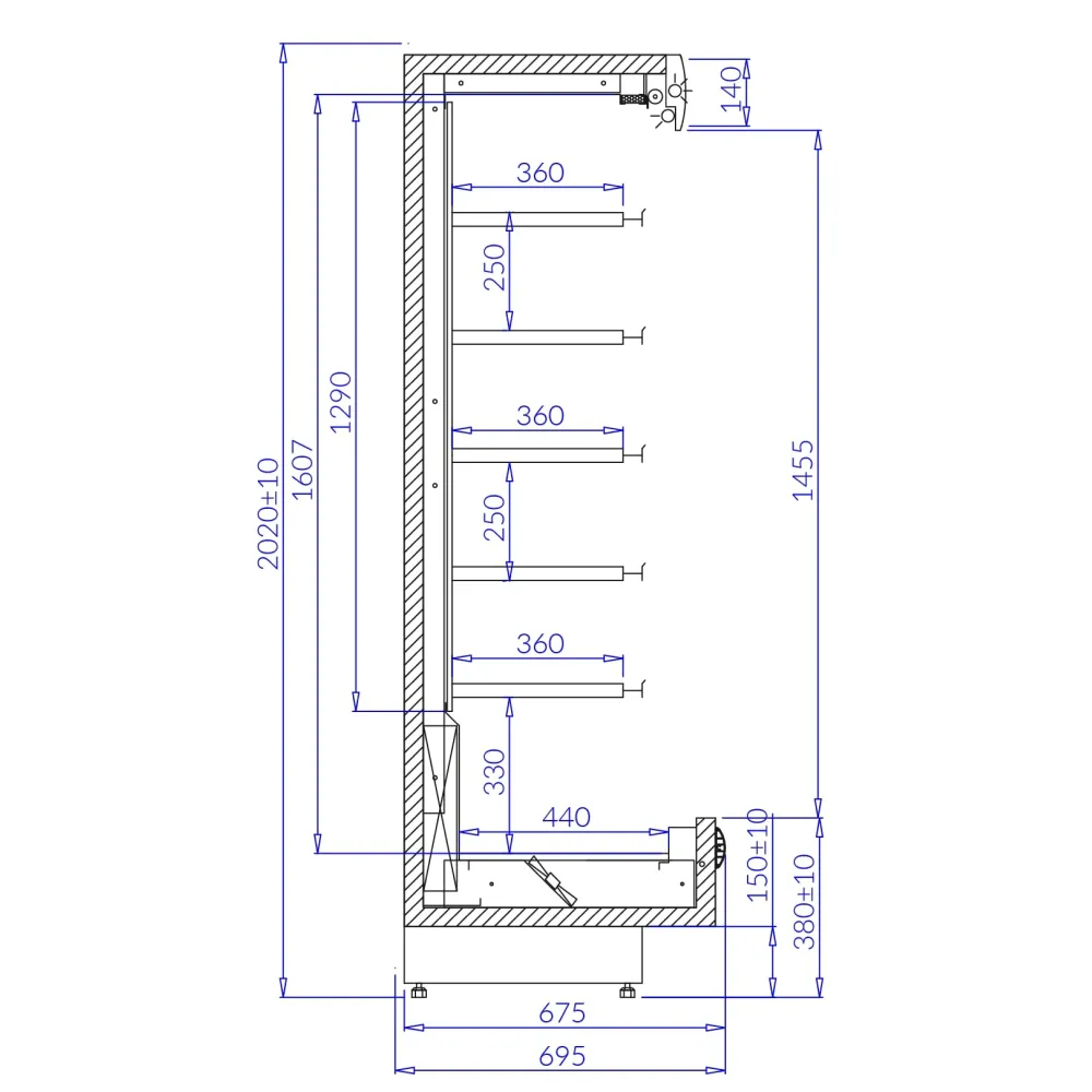 Retail Display Cabinet IGLOO PA100-c