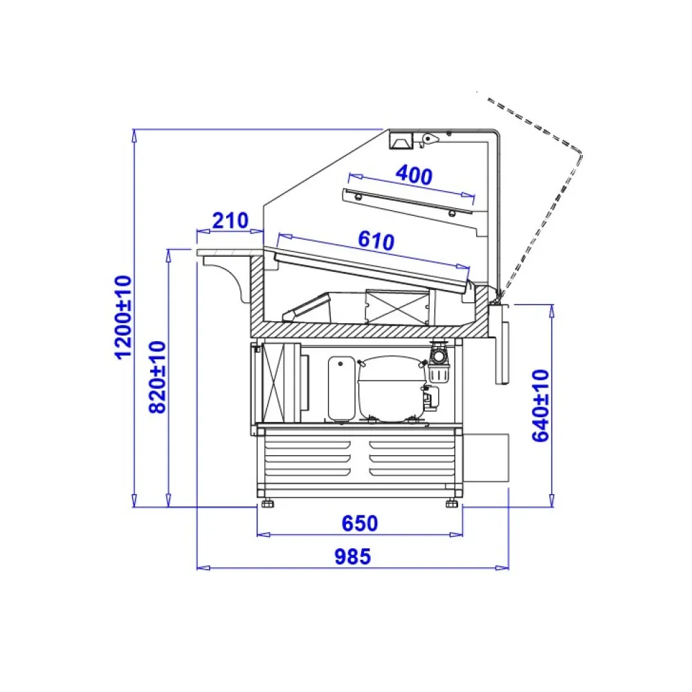 Confectionery showcase IGLOO PST130W-c