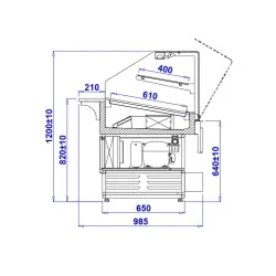 Confectionery showcase IGLOO PST90W-c