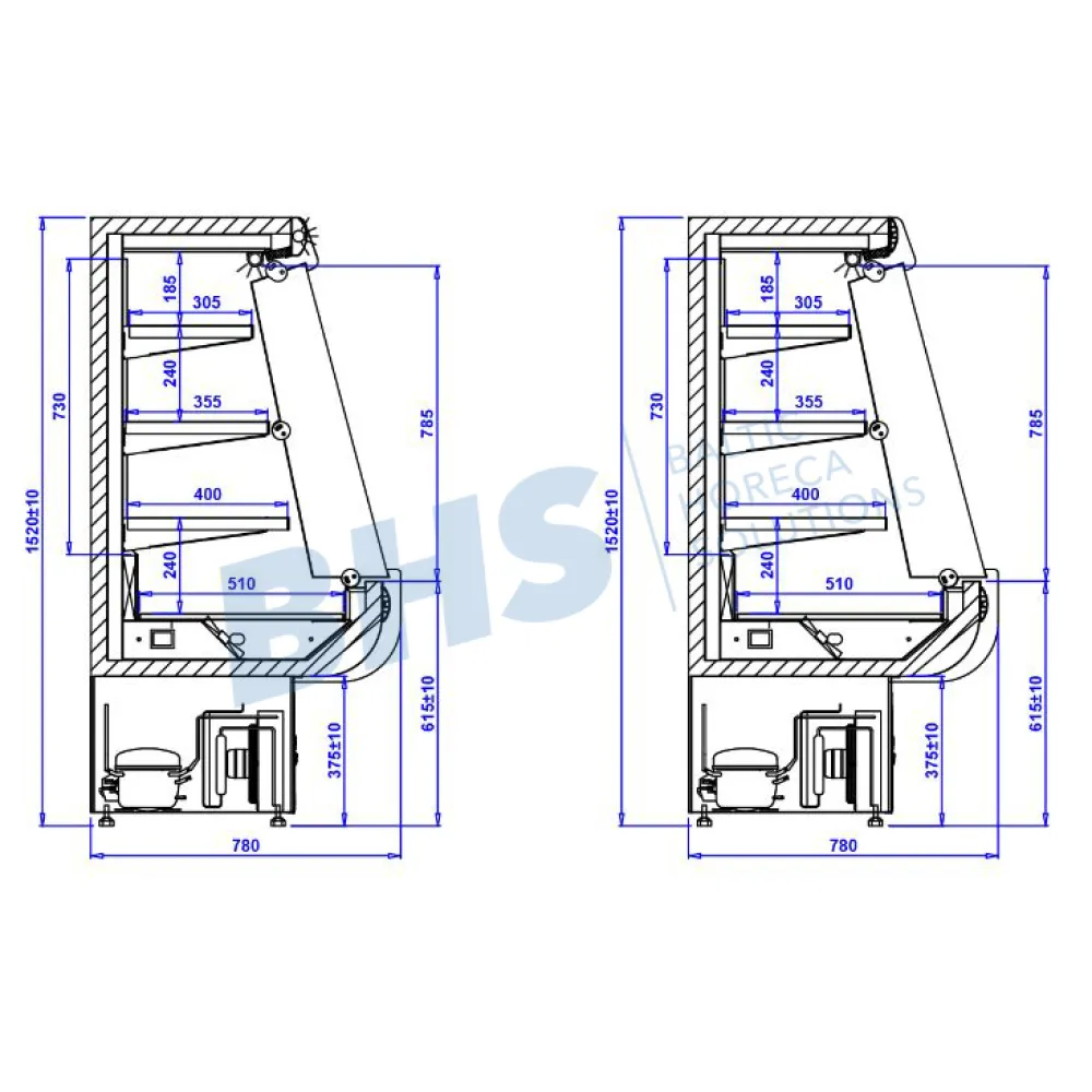 Countertop display cabinet IGLOO RA51
