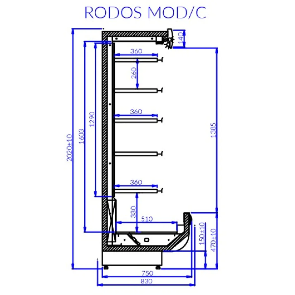 Retail Display Cabinet IGLOO RS103-c