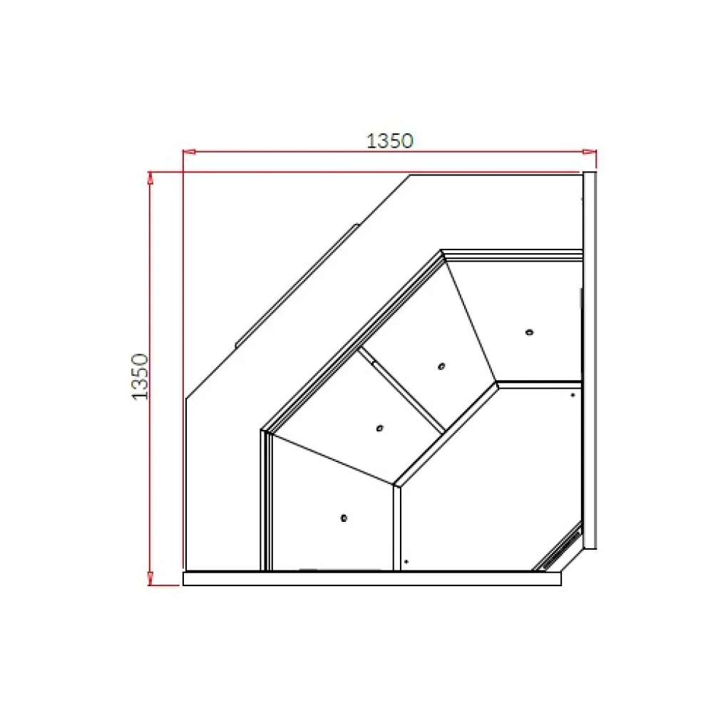 Meat display cabinet IGLOO SA290WG-NW90-c