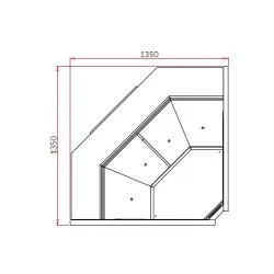 Meat display cabinet IGLOO SA290WG-NW90-c