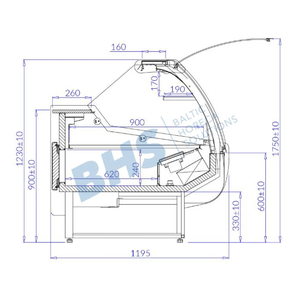 Meat display cabinet IGLOO SA100WG-c