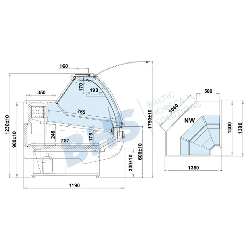 Meat display cabinet IGLOO SA107-c
