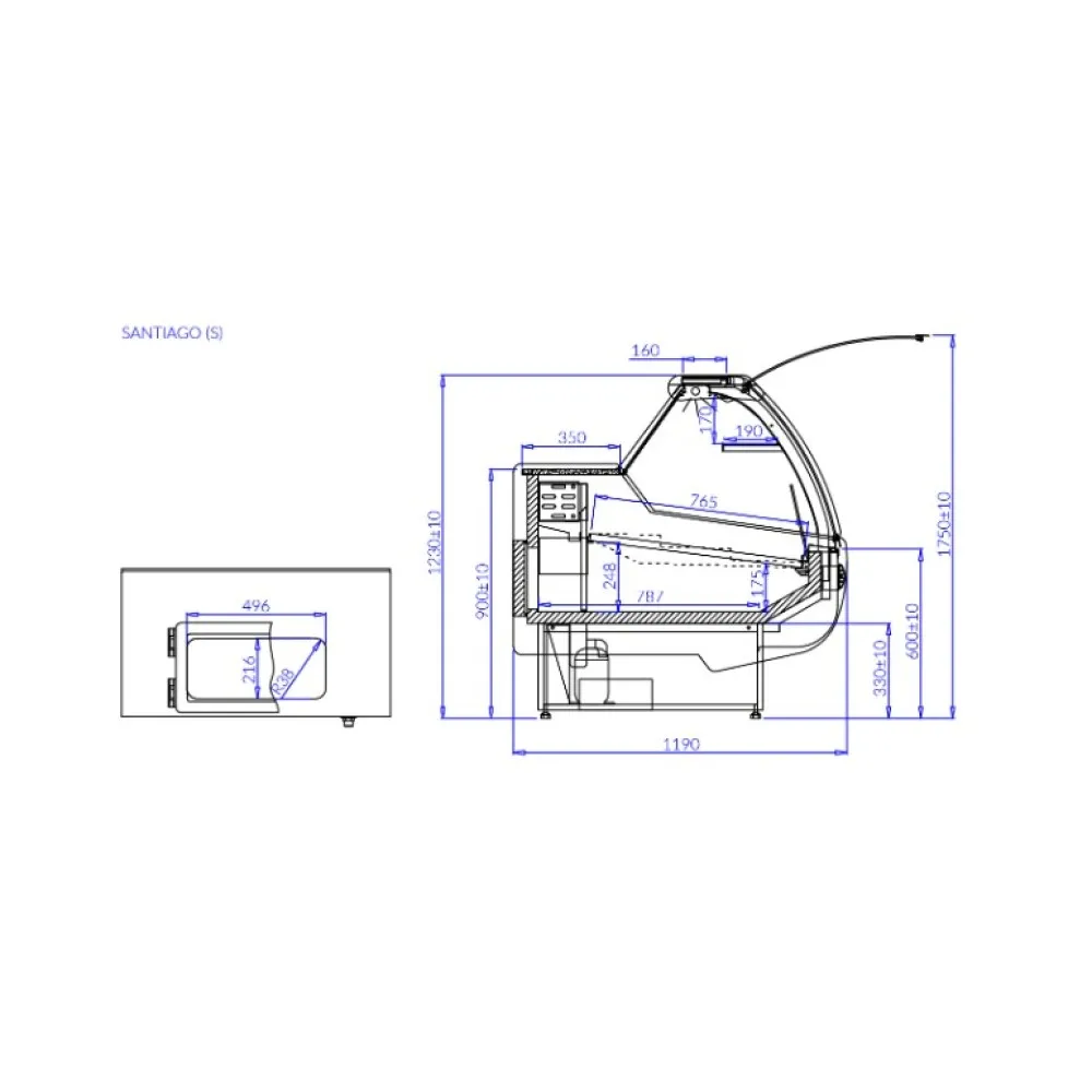 Meat display cabinet IGLOO SA101-c