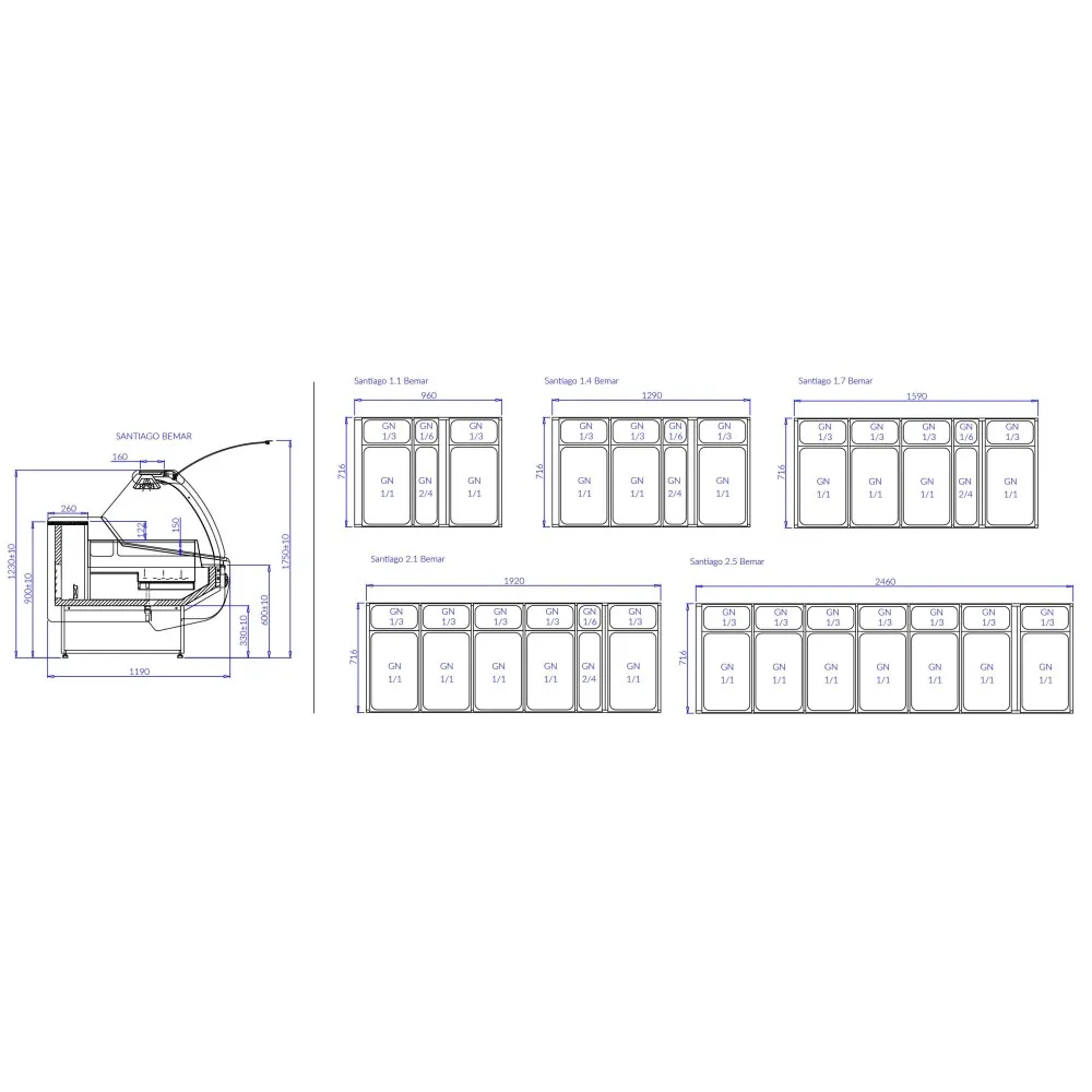 Hot display case IGLOO SA103B