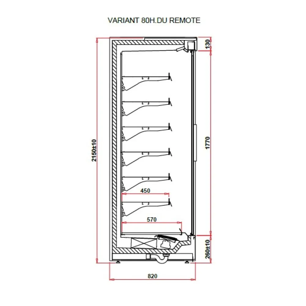 Display case IGLOO VT100.800H-c