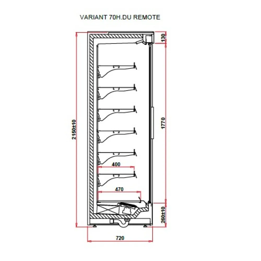 Display case IGLOO VT100.700H-c