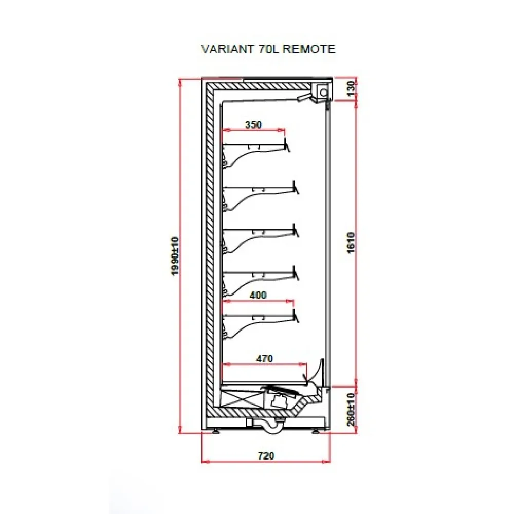 Display case IGLOO VT101.700L-c