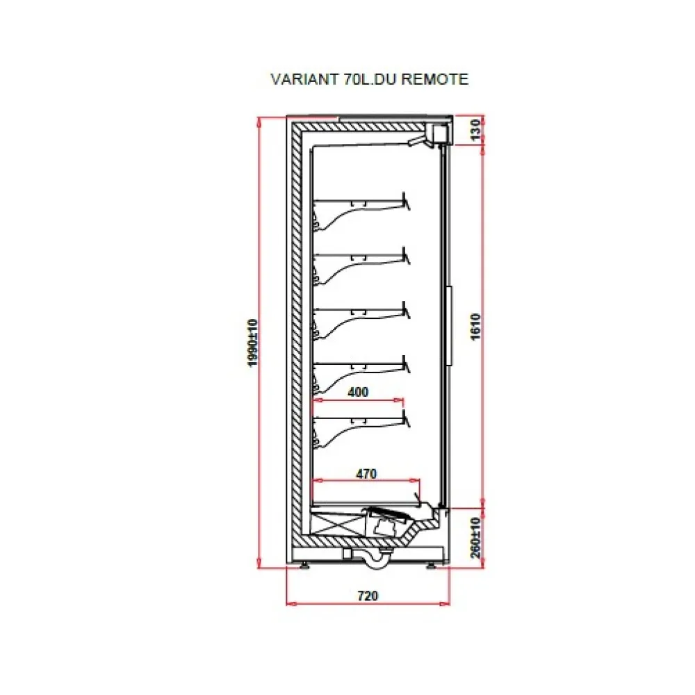 Display case IGLOO VT101.700L-c