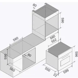 Built-in oven ILVE OV601GT3