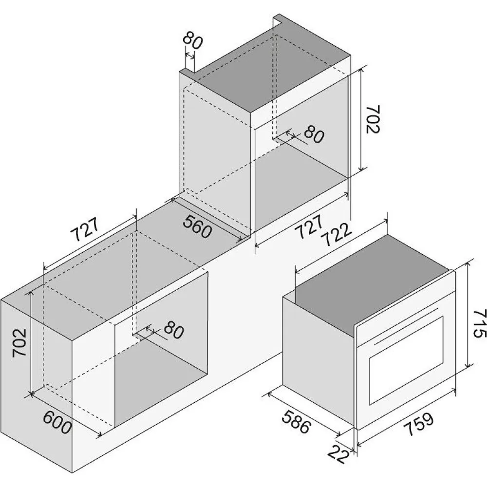 Oven ILVE OV30PMT3-MK