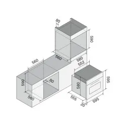 Built-in oven ILVE OV60SLMPVS
