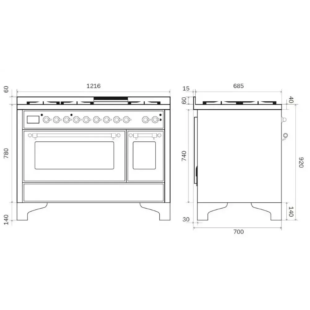 Cooking stove ILVE M127DNE3