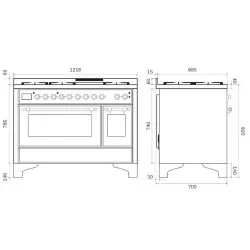 Cooking stove ILVE M12FDNE3