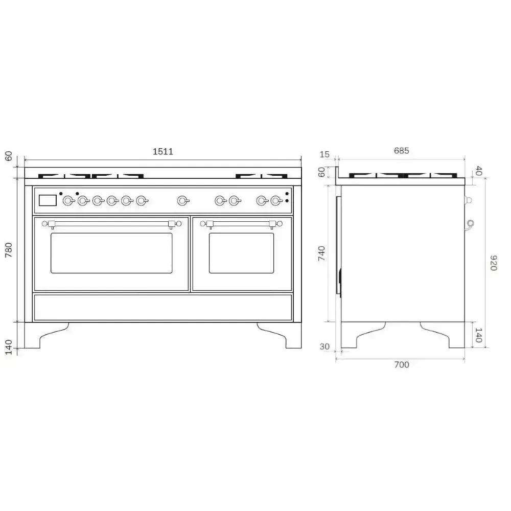 Cooking stove ILVE M15SDNE3