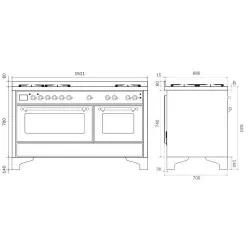 Cooking stove ILVE M15FSDNE3