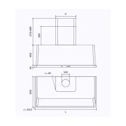 Cooker hood ILVE AM150
