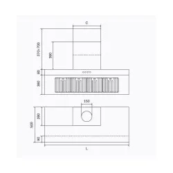Cooker hood ILVE AGQ90
