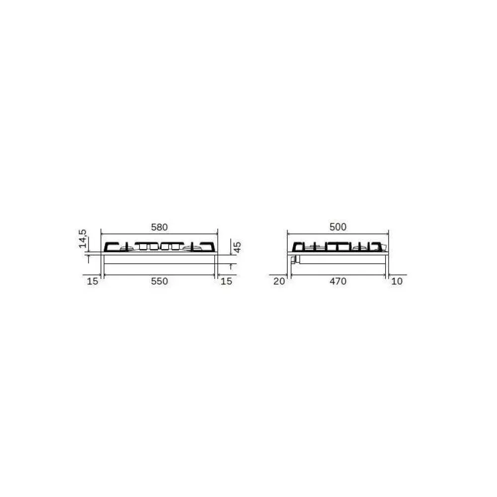 Gas hob ILVE HCB60CN