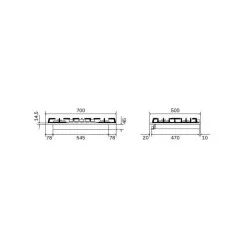 Gas hob ILVE HCB70CN