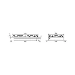 Gas hob ILVE HCB90SDN