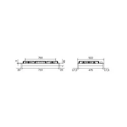 Cooktop ILVE HCL75SCK