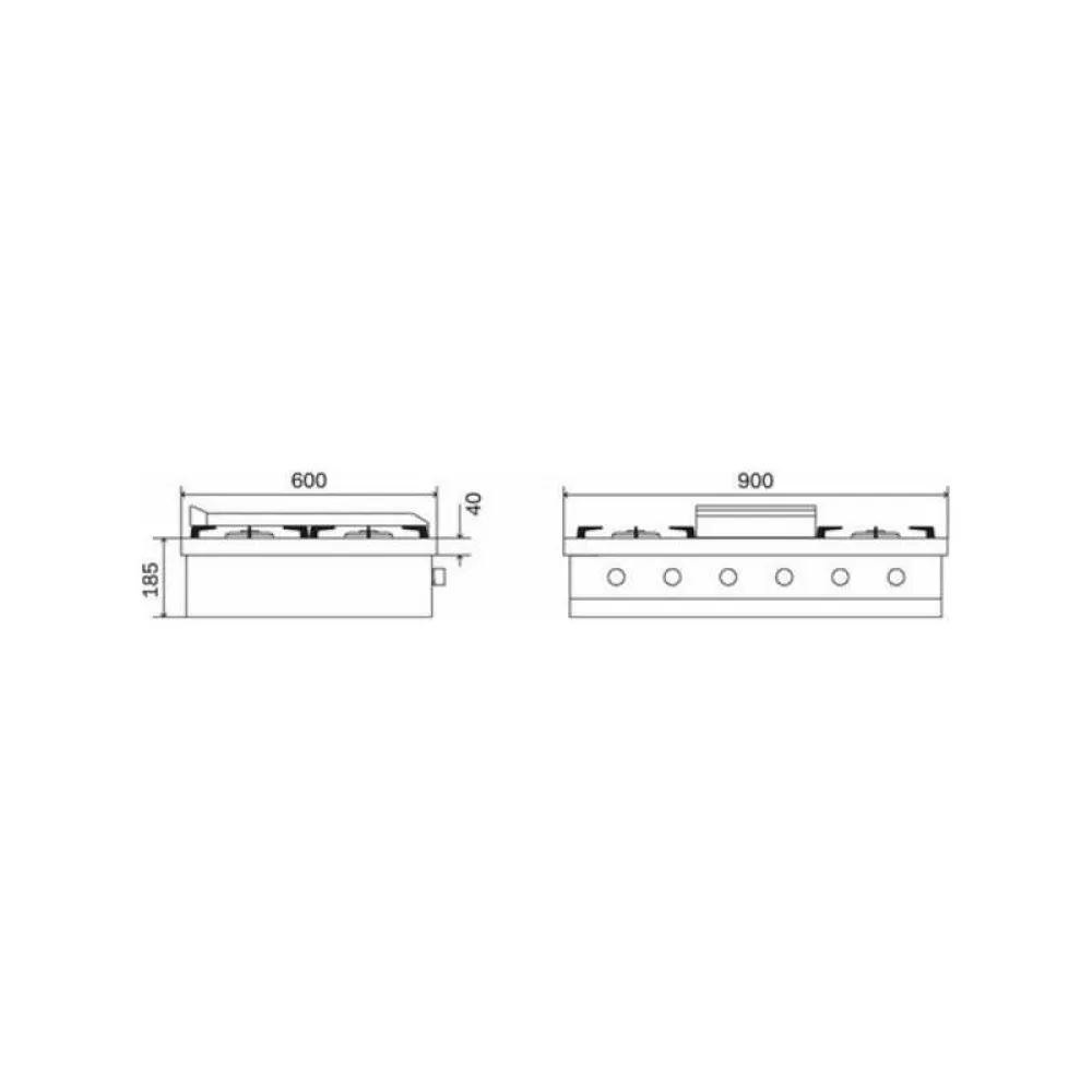 Hob ILVE HCP90FD