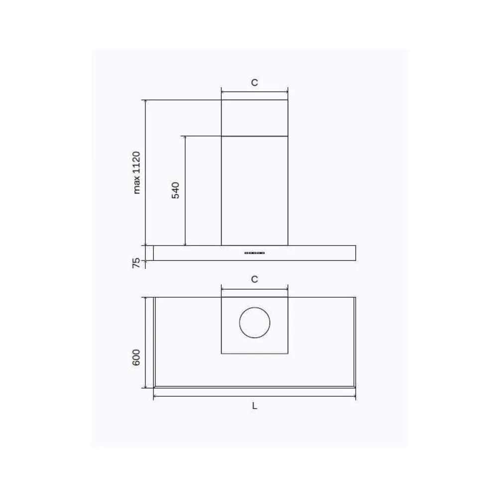 Cooker hood ILVE AGK120