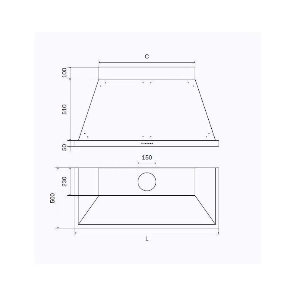 Cooker hood ILVE ANB100