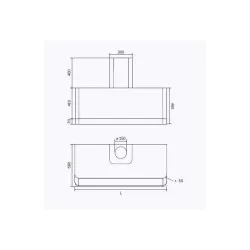 Cooker hood ILVE APM90-MK