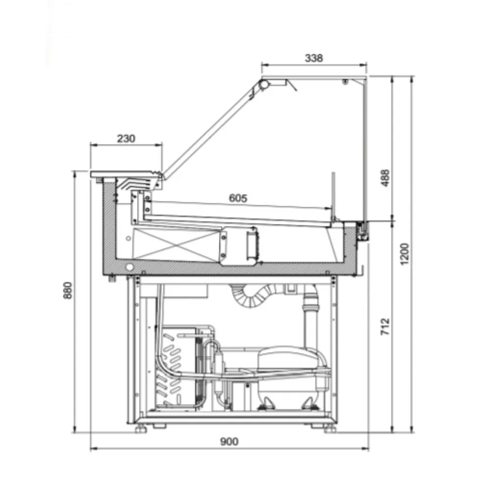 Showcase JUKA C-1-CP-90/GR/DZ