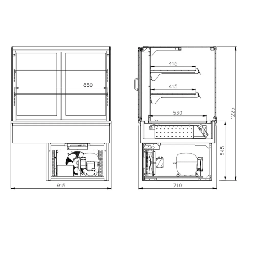 Canteen line module JUKA G-1-FDCH-90