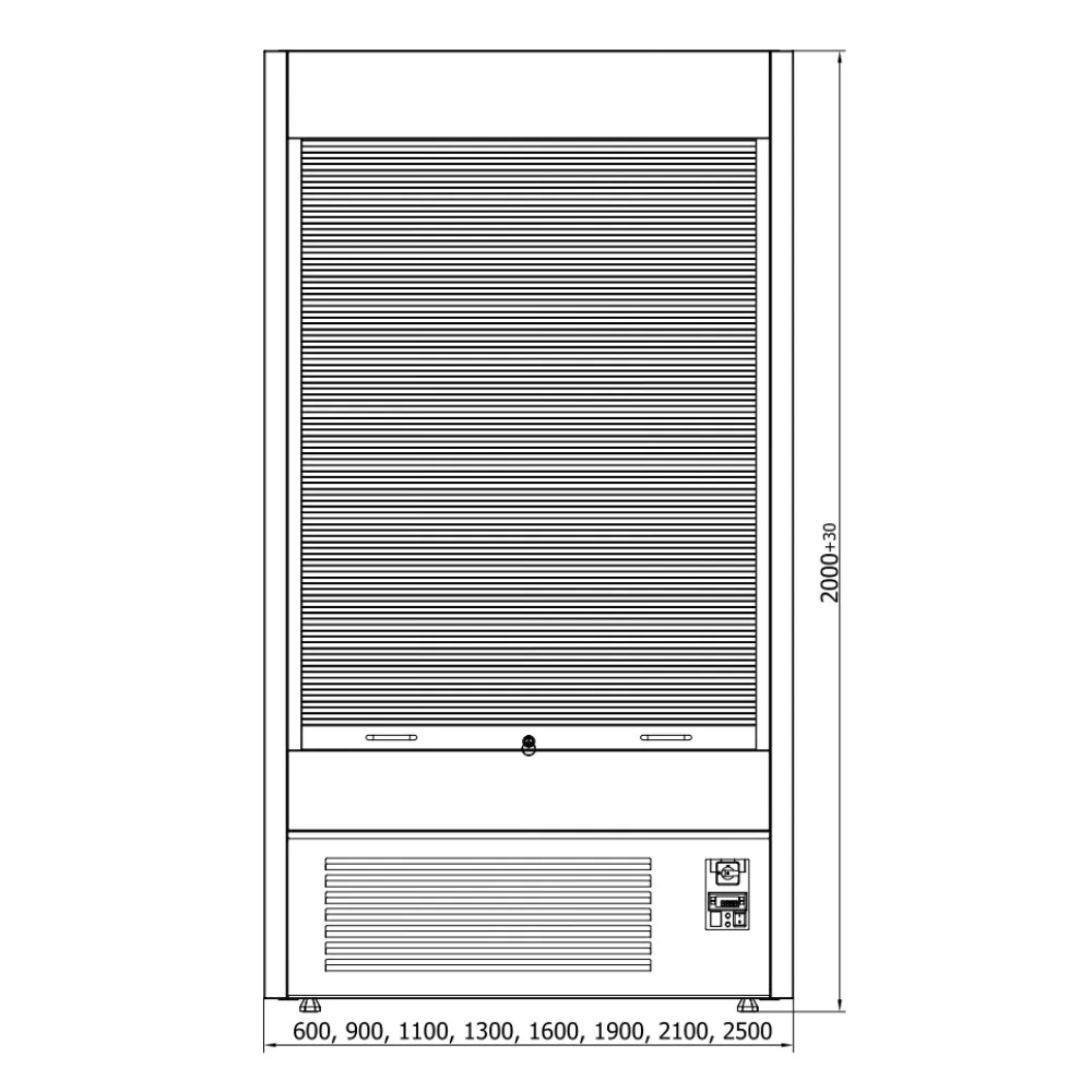 Impulse display case JUKA R-1-MVR-90/60-I