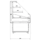 Display case JUKA R-1-SO-90-I