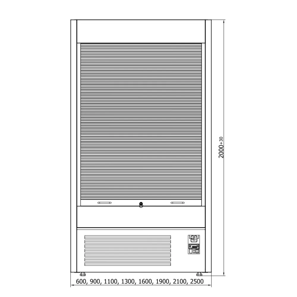 Impulse display case JUKA R-1-VR-60/80-I