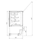 Pastry display cabinet without temperature control JUKA C-1-MG-140NE