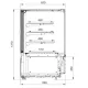 Pastry display cabinet without temperature control JUKA C-1-RF-60/NE
