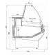 Meat display cabinet JUKA L1-MD-G-125-90
