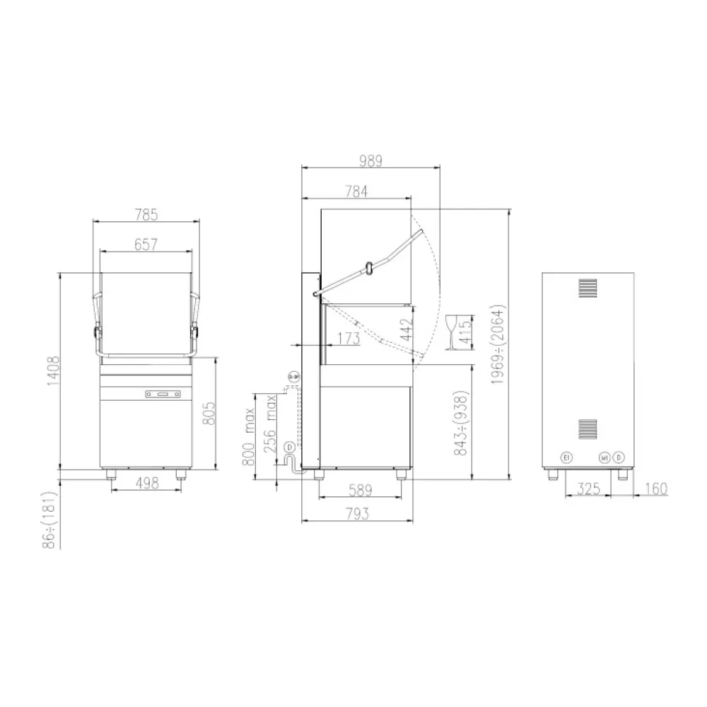 Hood-Type Dishwasher KASTEL HK60EPRS