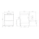 Professional dishwasher KASTEL SK40EPRSSD