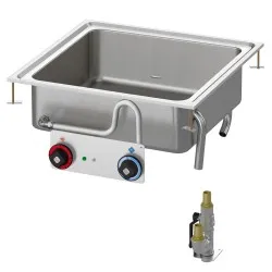 Drop-in electric bain-marie for ships LOTUS 26050830X