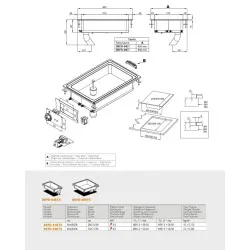 Drop-in frying equipment for ships LOTUS 26070433X